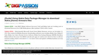 
                            11. [Guide] Using Nokia Data Package Manager to download Nokia ...