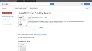 
                            13. Guided Math Stretch: Probability--Odds On