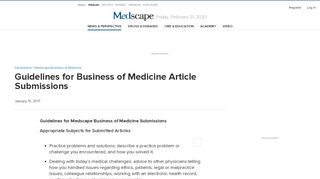 
                            12. Guidelines for Business of Medicine Article Submissions - ...