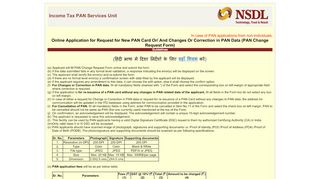 
                            4. Guidelines for filling PAN Change Request Application / Reprint of ...