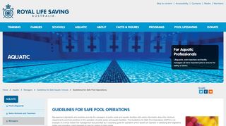 
                            13. Guidelines for Safe Pool Operations - Royal Life Saving