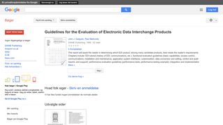 
                            10. Guidelines for the Evaluation of Electronic Data Interchange Products