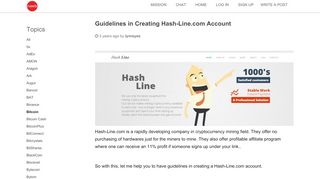 
                            2. Guidelines in Creating Hash-Line.com Account • Newbium