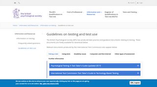 
                            13. Guidelines on test use | PTC