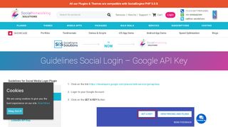 
                            10. Guidelines Social Login - Google API Key | SocialEngineSolutions