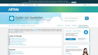 
                            9. Guider och blanketter - Telefoni via bredbandet - AllTele