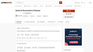 
                            11. Guild of Sommeliers Podcast - GuildSomm | Listen Notes