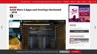 
                            10. Guild Wars 2 Apps and Overlays Reviewed – 2016 – GuildMag
