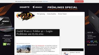
                            11. Guild Wars 2: Fehler 42 - Login-Probleme am 05.09.2012 ...
