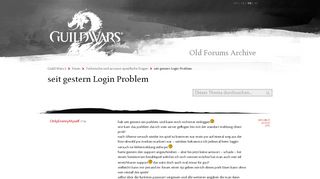 
                            12. Guild Wars 2-Forum - Technische und account-spezifische Fragen