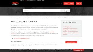 
                            6. Guild Wars 2 Forums - Guild Wars 2 Support