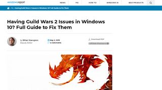
                            5. Guild Wars 2 Issues in Windows 10: How to Fix - Windows Report