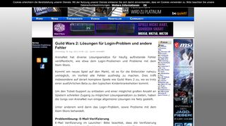 
                            12. Guild Wars 2: Lösungen für Login-Problem und andere Fehler