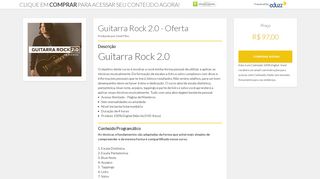 
                            3. Guitarra Rock 2.0 - Eduzz