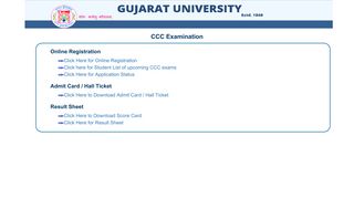 
                            2. Gujarat University | CCC Examination