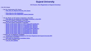 
                            3. Gujarat University CCC Exams ( New Registration at Gujarat University )
