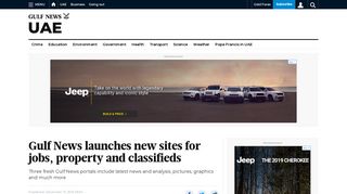 
                            3. Gulf News launches new sites for jobs, property and classifieds