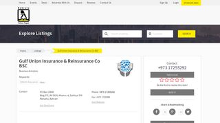 
                            12. Gulf Union Insurance & Reinsurance Co BSC , Bahrain, ...