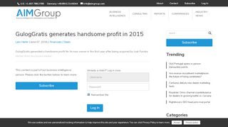 
                            13. GulogGratis generates handsome profit in 2015 - AIM Group