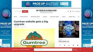 
                            9. Gumtree website gets a big upgrade - MyBroadband