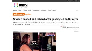 
                            13. Gumtree: Woman beaten after posting ad in Perth - News.com.au