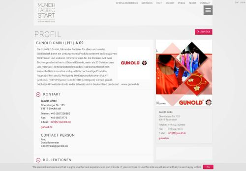 
                            9. Gunold GmbH | H1 | A 09 - MUNICH FABRIC START