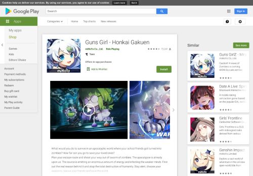 
                            5. Guns Girl - Honkai Gakuen - Apps on Google Play