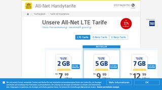 
                            12. Günstige All-Net Angebote ab 6,99 €/ Monat auf WEB.DE
