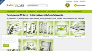 
                            2. Günstige Banner drucken bei my-banner.de - 4.85 Bewertung ...