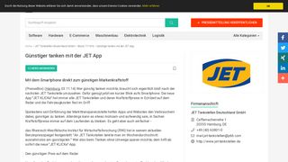 
                            7. Günstiger tanken mit der JET App - JET Tankstellen Deutschland ...