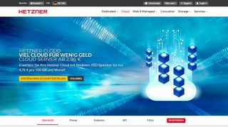 
                            1. Günstiges Cloud Hosting - Hetzner Online GmbH
