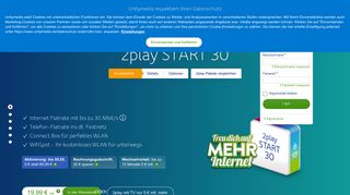
                            3. Günstiges Internet & Telefon Paket: Unitymedia 2play START 30