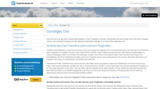 
                            7. Günstiges Taxi - Flughafendetails