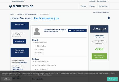 
                            9. Günter Neumann | kav-brandenburg.de - RECHTECHECK.DE