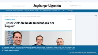 
                            11. Günzburg/Dillingen: „Unser Ziel: die beste Kundenbank der Region ...