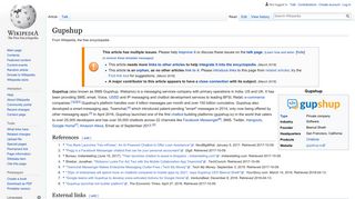 
                            10. Gupshup - Wikipedia