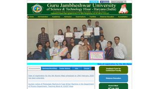 
                            3. Guru Jambheshwar University of Science & Technology, Hisar ...