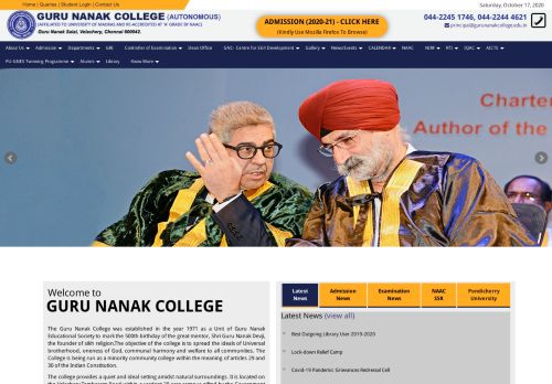 
                            1. Guru Nanak College: Home