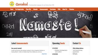 
                            12. Gurukul Home Page - Promoting Indian Languages, Arts And Culture ...