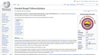 
                            11. Gurukul Kangri Vishwavidyalaya - Wikipedia