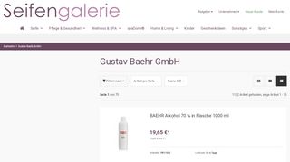 
                            2. Gustav Baehr Produkte online kaufen Seifengalerie.de: Pflege ...