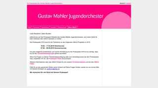 
                            3. Gustav Mahler Jugendorchester - Probespiel