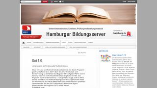 
                            13. Gut 1.0 - Hamburger Bildungsserver