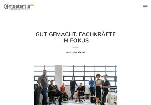 
                            10. gut gemacht. FACHKRÄFTE IM FOKUS – Competentia