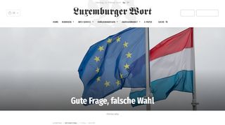 
                            13. Gute Frage, falsche Wahl - Luxemburger Wort