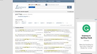 
                            1. gute Frage - Traducción al español – Linguee