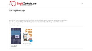 
                            4. Gutefrage net Login | Gute Frage Netz Login - singlezentrale.com