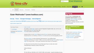 
                            12. Guter Webhoster? (www.hostloco.com) - Lima-City