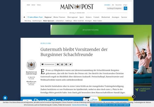 
                            5. Gutermuth bleibt Vorsitzender der Burgsinner Schachfreunde - Main ...