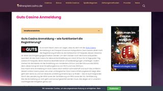 
                            11. Guts Casino Anmeldung – wie funktioniert die Registrierung?